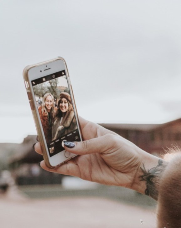 Friends taking a photo together