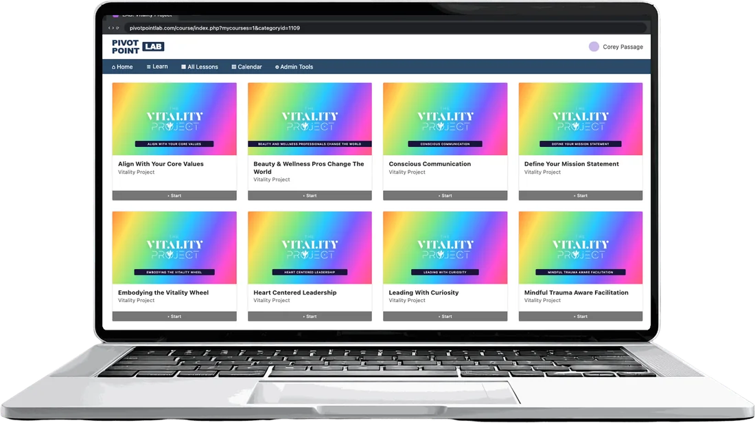 The Vitality Project lessons inside Pivot Point LAB