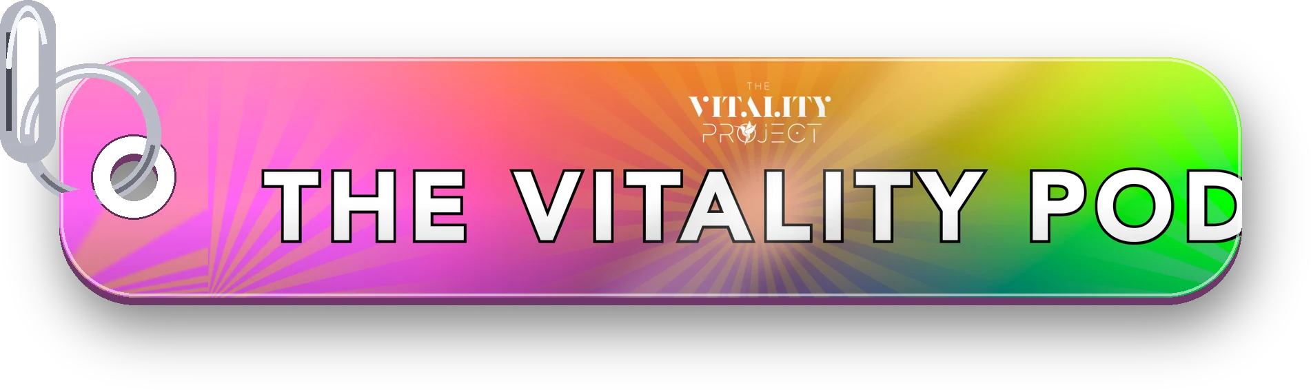 The Vitality Pod pass on a keychain